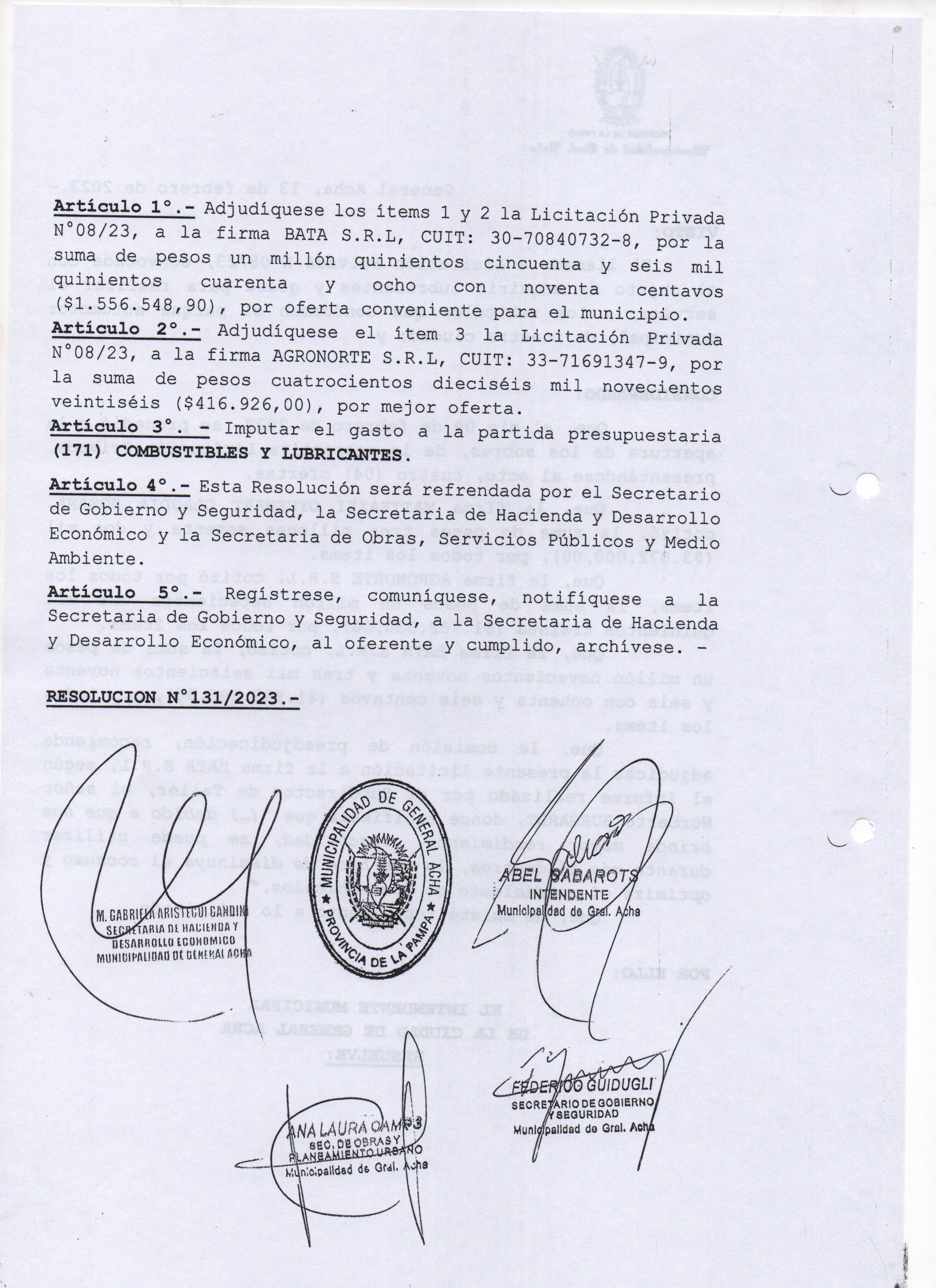 Licitación 08 23 Reso 02