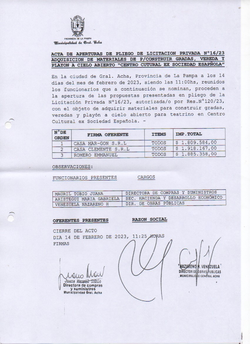 Licitación 16 23 Actajpg