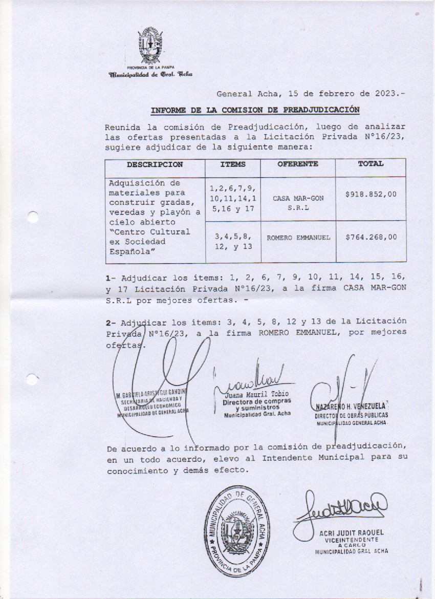 Licitación 16 23 Adjjpg